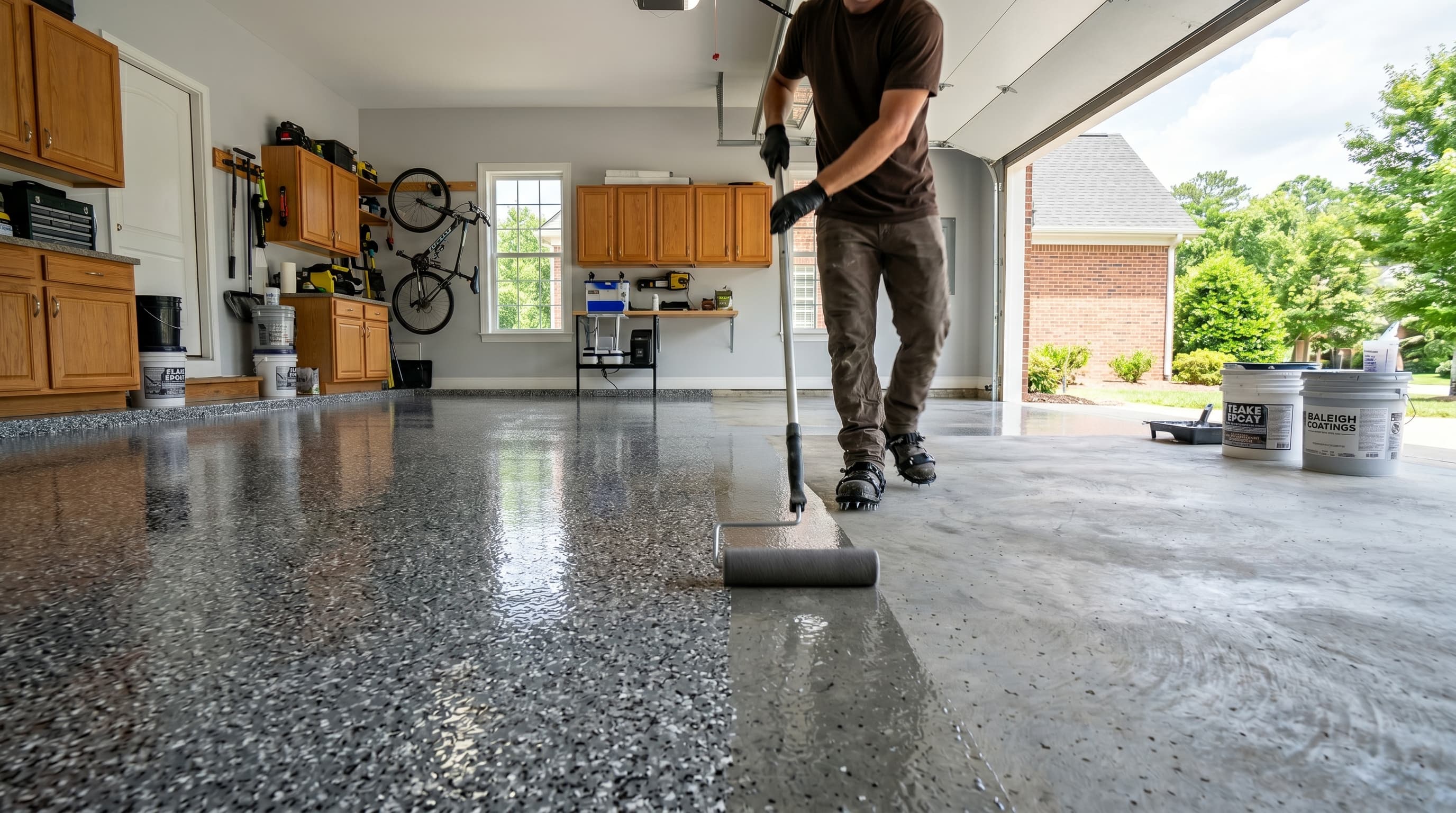 Detailed epoxy installation work